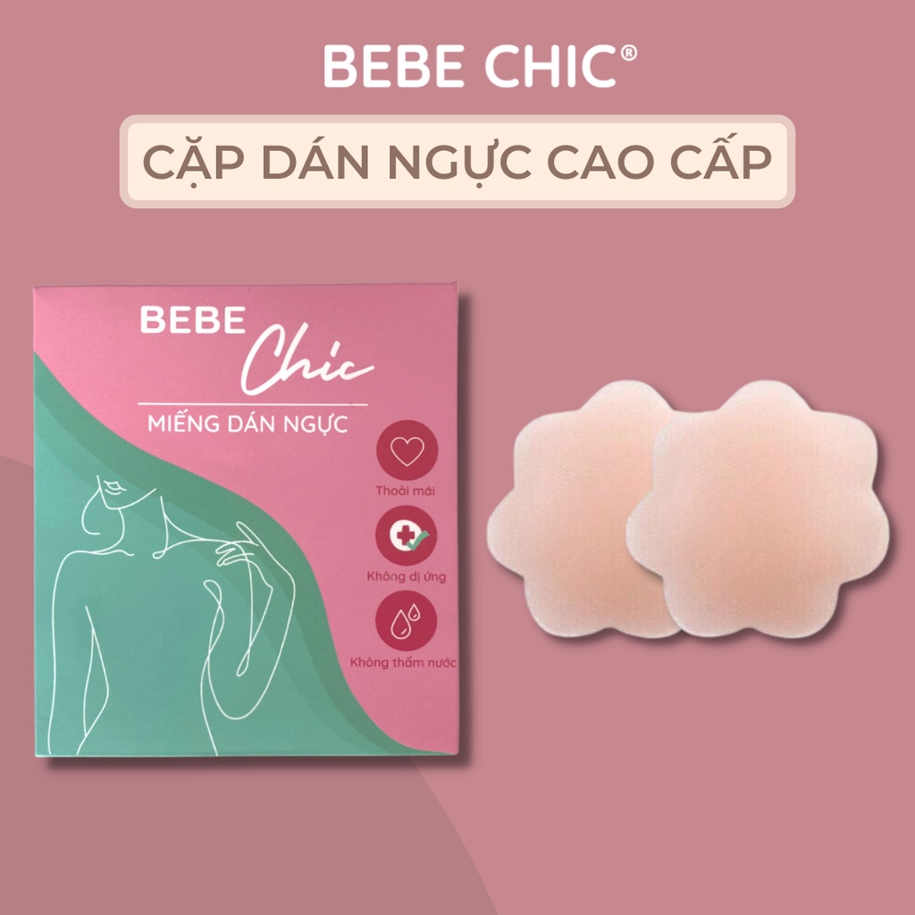 Cặp miếng dán nâng ngực cao cấp tái sử dụng bebe chic