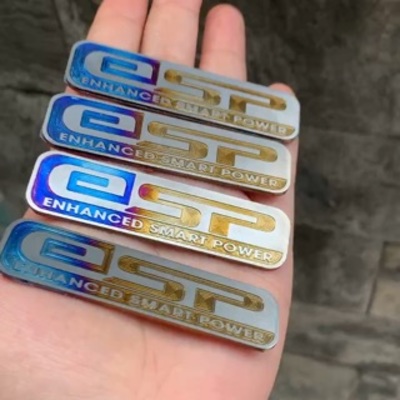 TEM TITAN ESP DÁN TRÊN PÔ E CÁC DÒNG XE TAY GA CÓ SẴN KEO 3M CỰC KÌ CHẮN CHẮN