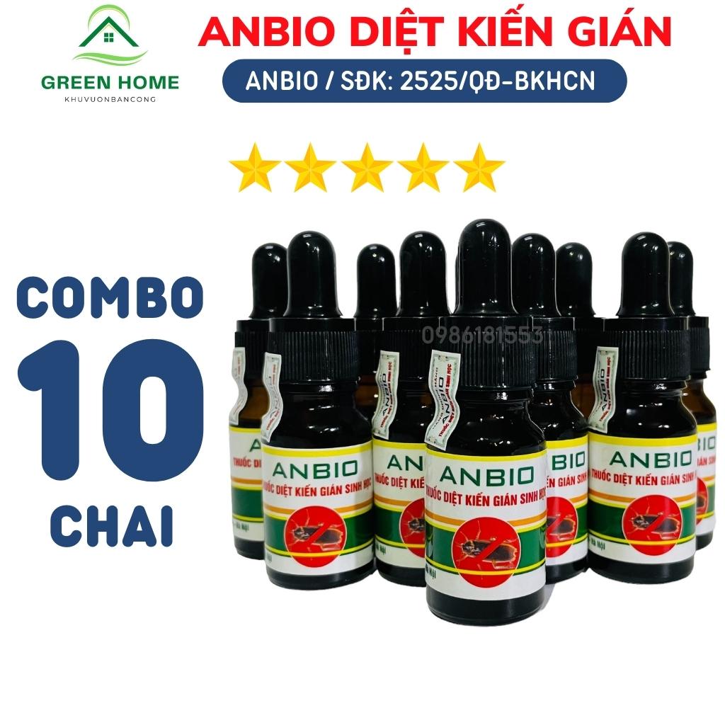 COMBO 10 Chai Thuốc Diệt Kiến, Diệt Gián Sinh Học ANBIO Chính Hãng Chiết Xuất Thiên Nhiên Từ Mật Mía