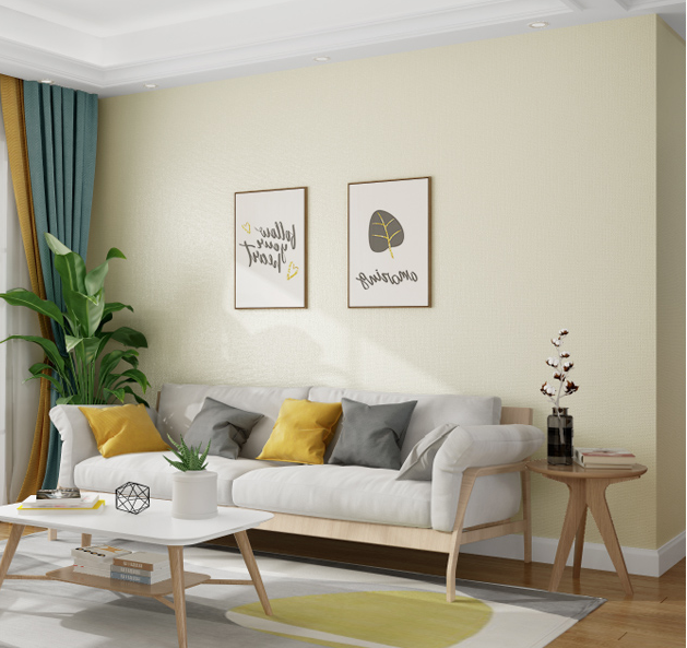 Giấy dán tường một màu trơn pastel có keo sẵn cuộn 0.45*10m