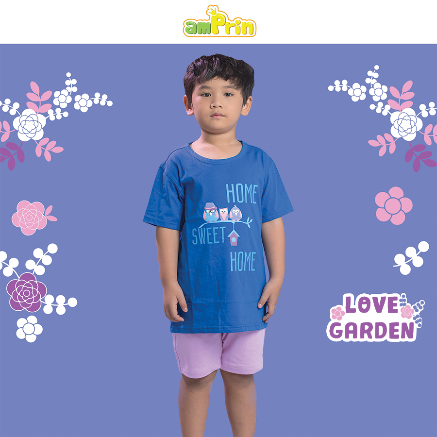 Áo thun cotton tay ngắn bé trai AmPrin AT374
