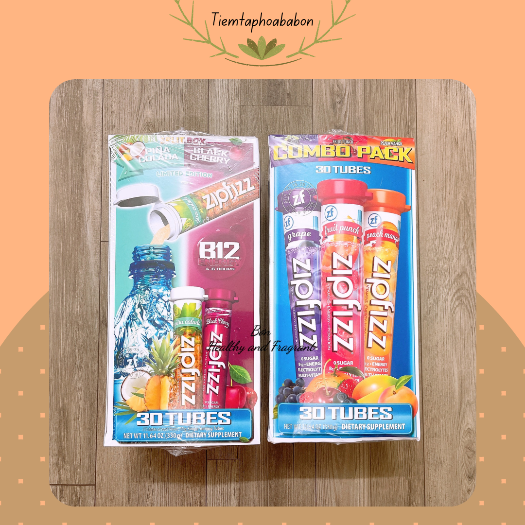 /Bill US/ 🌼 Zipfizz - Bột vitamin bổ sung năng lượng điện giải 🌼 Zipfizz Healthy Energy Drink Mix 🌼 1 ỐNG 🌼