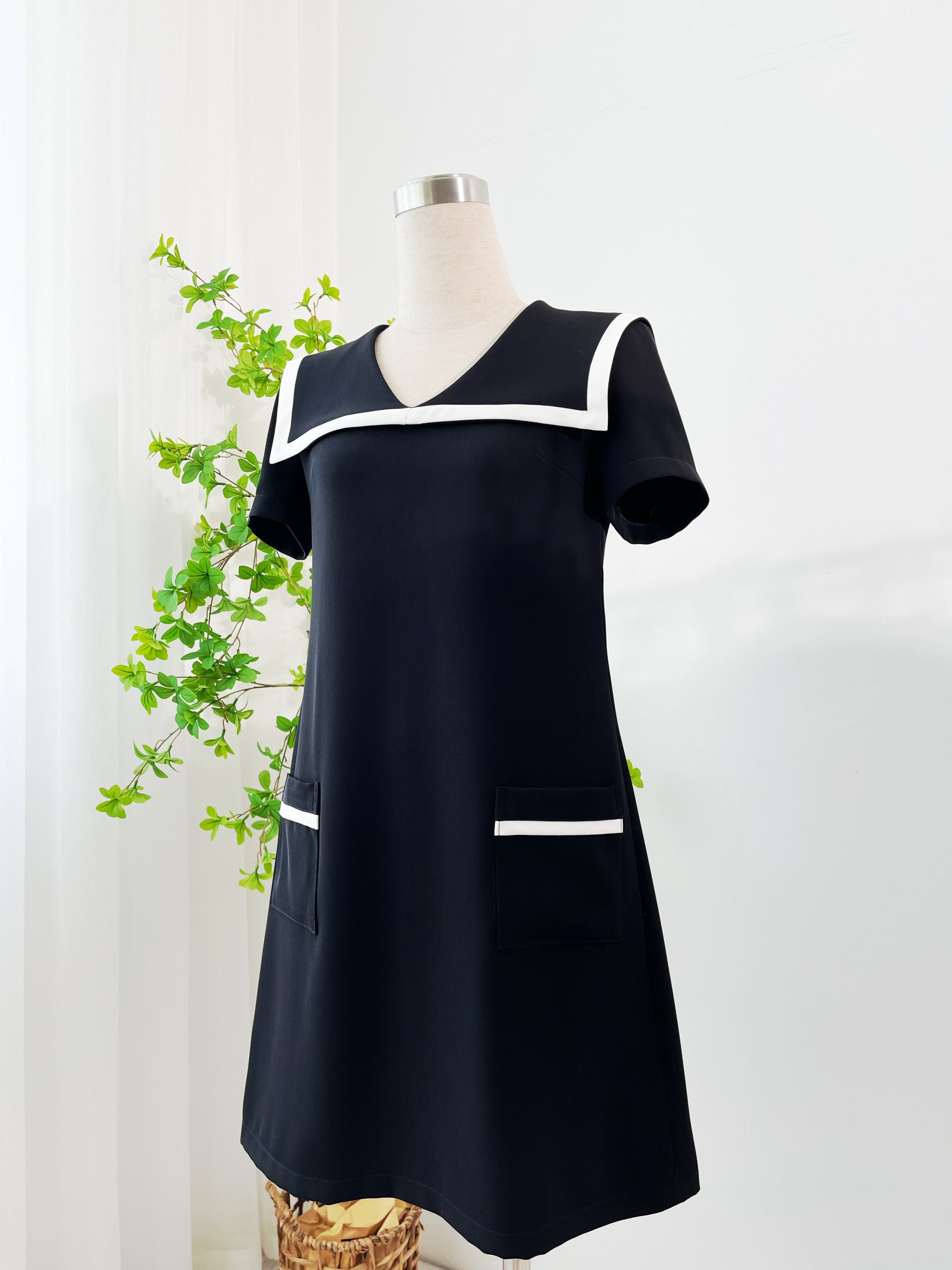 váy MyAh MyAnn dress dáng suông, váy công sở, thời trang thiết kế, chất crep cấp cấp