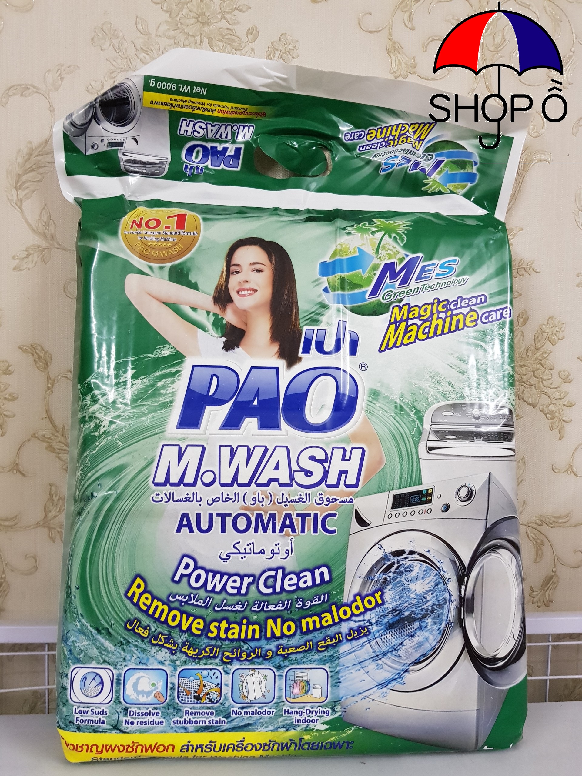 Bột giặt Pao 9kg