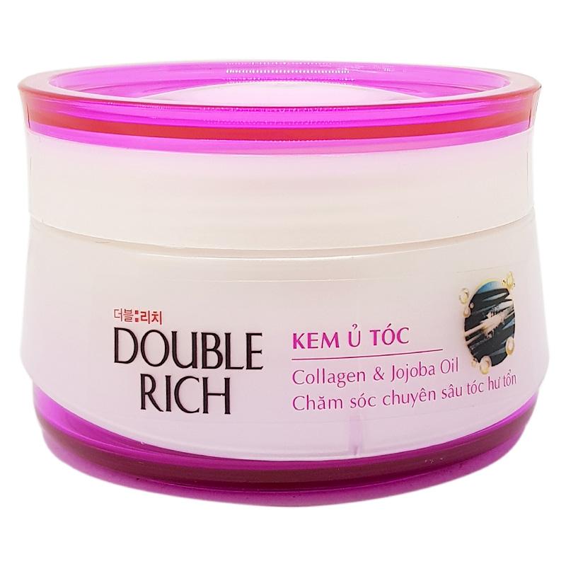 Kem Ủ Tóc Double Rich 150g (Màu hồng: chăm sóc tóc hư tổn)