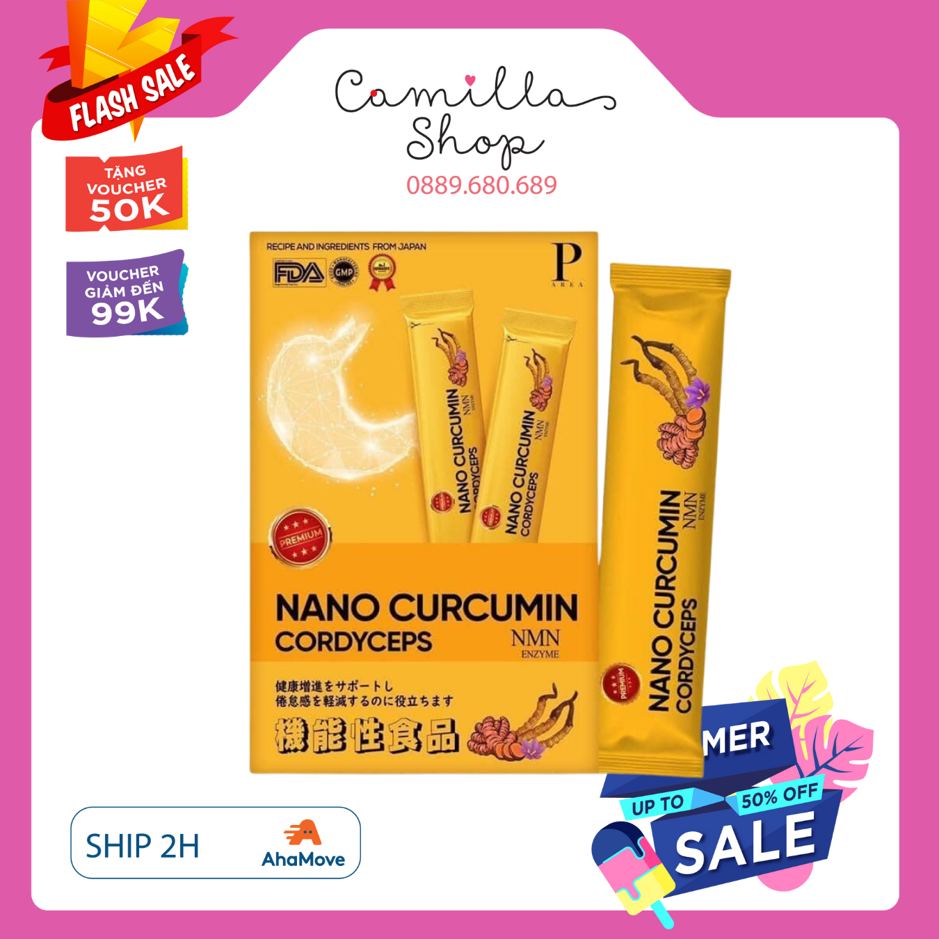 Thạch nghệ saffron vị chuối 247
