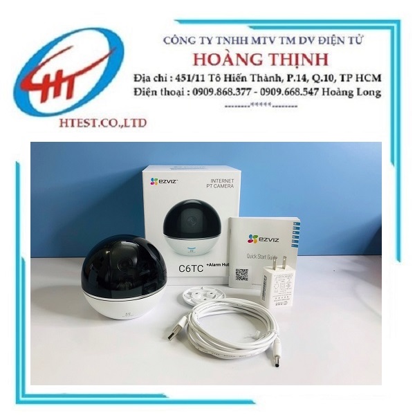 Camera Wifi EZVIZ C6TC 1080P tích hợp báo động - New - EZVIZ C6TC 1080P - SP000356