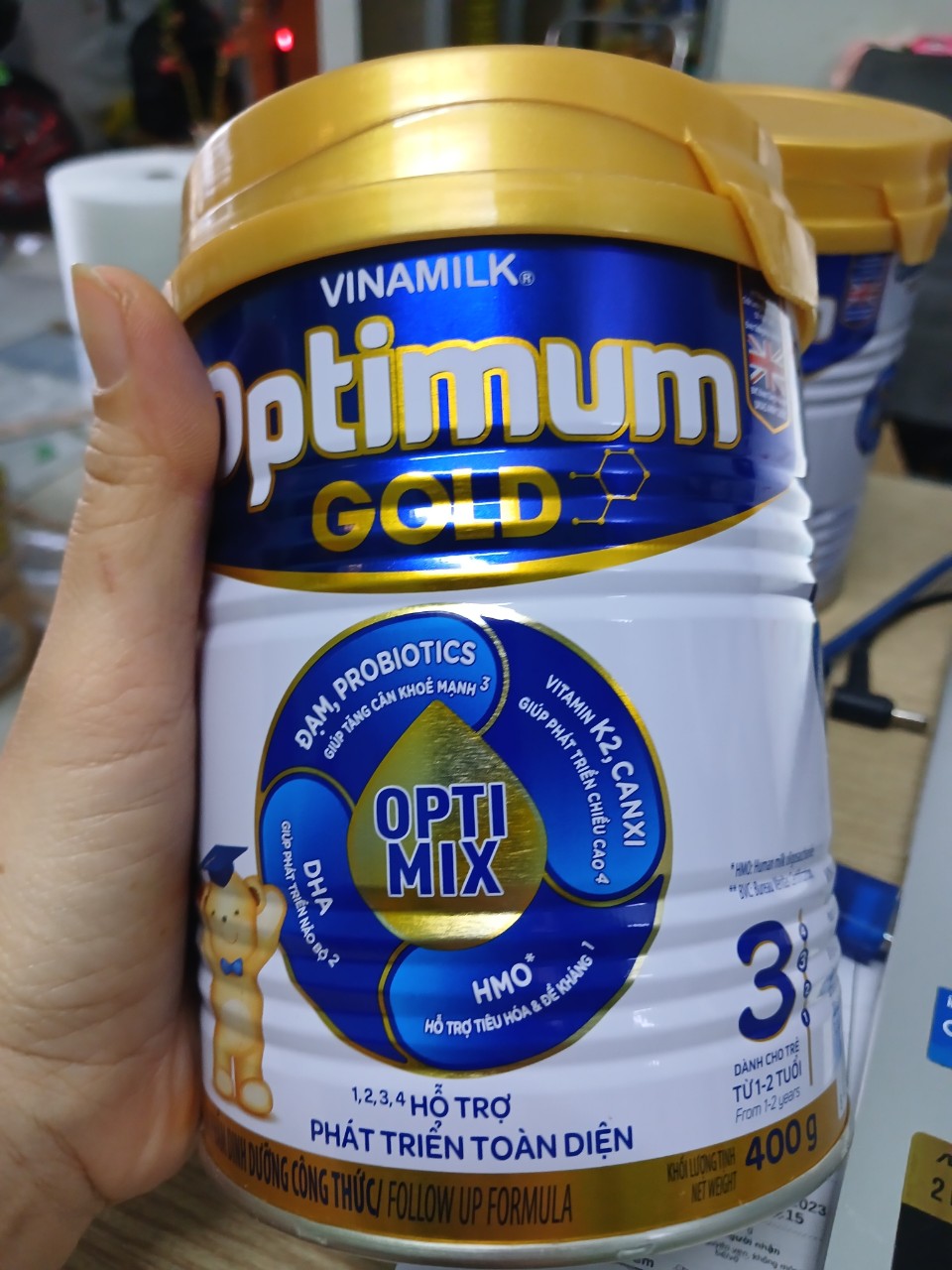 Sữa bột Optimum Gold 3 400g HSD 5-2024