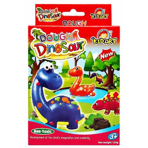 Bột nặn dough 6 màu dino new