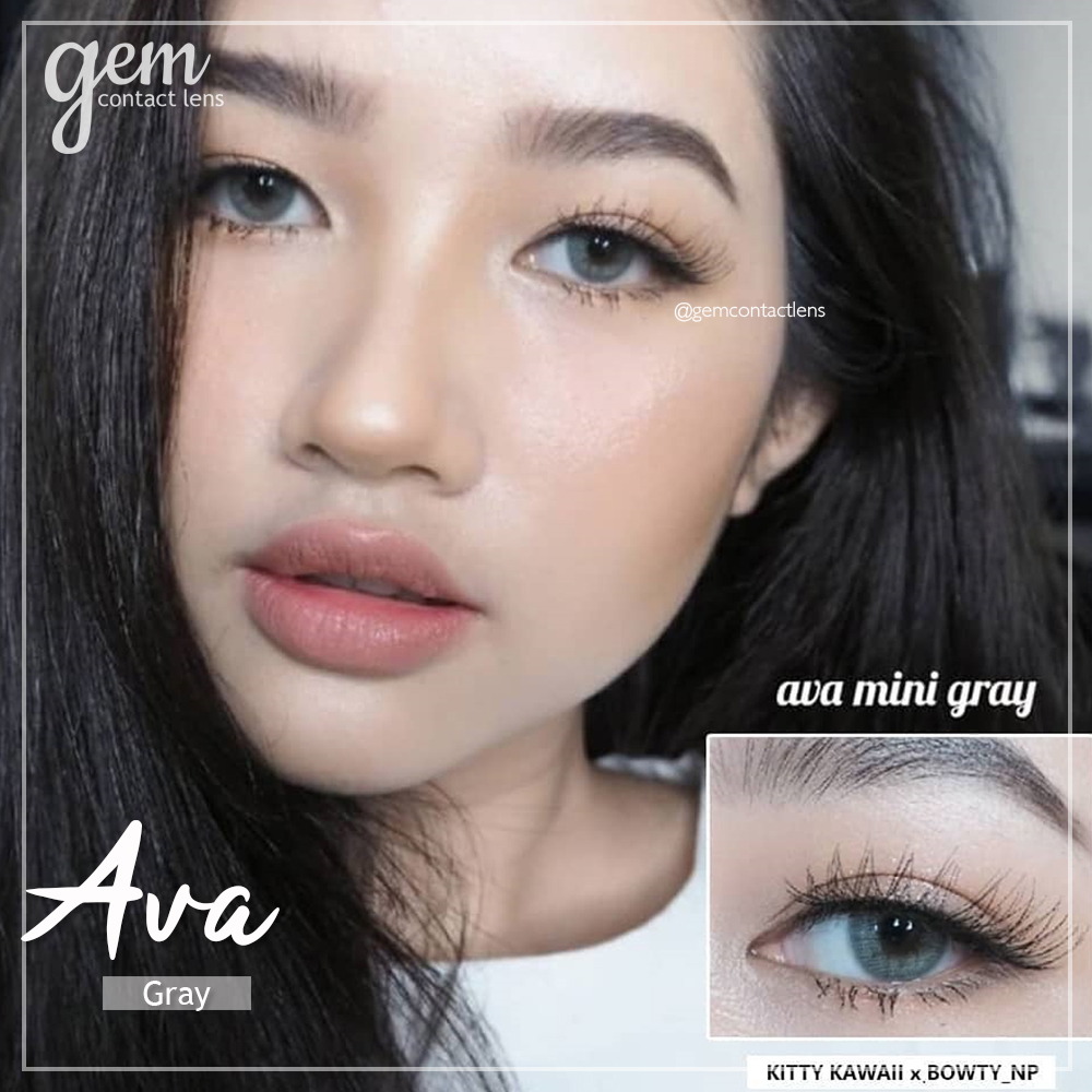 GEMContactlens Áp tròng AVA GRAY - ẩm cao 55% - hsd 6 tháng, cam kết hàng đúng mô tả, chất lượng đảm bảo, an toàn đến sức khỏe người sử dụng