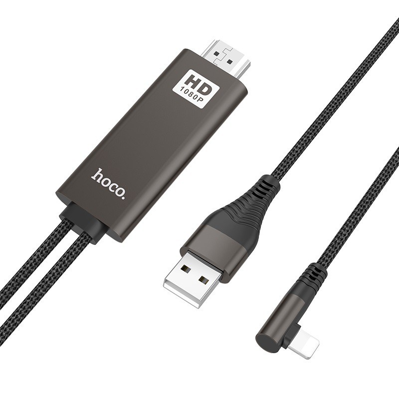 Cáp chuyển đổi iphone sang Hdmi 1080P HD Hoco UA14 chính hãng dài 2m