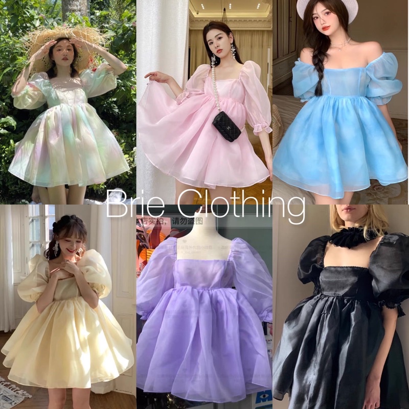 Đầm babydoll brie clothing xoè kiểu dáng công chúa xinh xắn ulzzang - d225