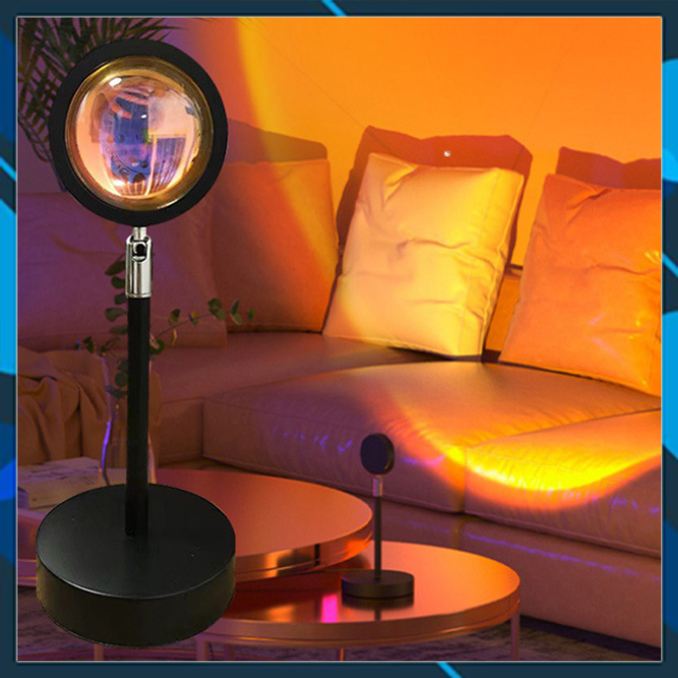 Đèn Hoàng Hôn - Sunset Lamp - Chiếu Cầu Vồng Trang Trí, Chụp Hình, Quay TikTok Hot Trend Tiết Kiệm Chi Phí, Ánh Sáng Lớn