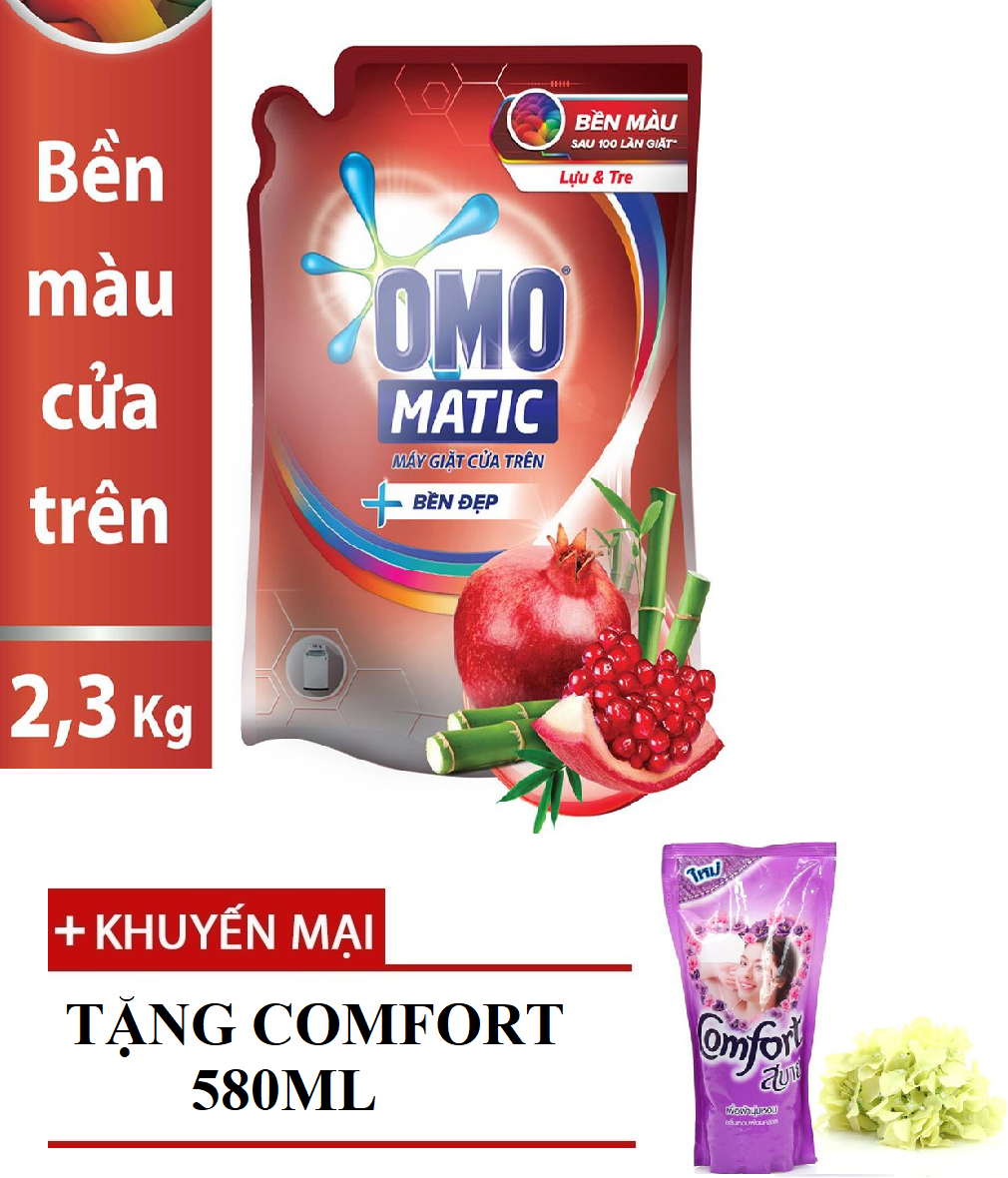 [CÓ QUÀ TẶNG] Nước giặt OMO Matic túi 2,2kg cửa trên tặng Comfort 580ml Bách Hóa Giá Sỉ Tiến Dũng