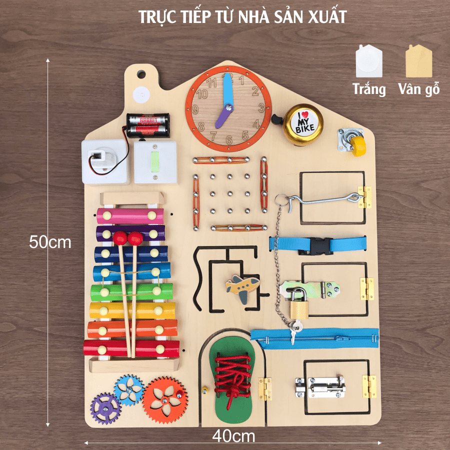 Busy board-Đồ chơi giáo dục sớm từ 1 đến 3 tuổi