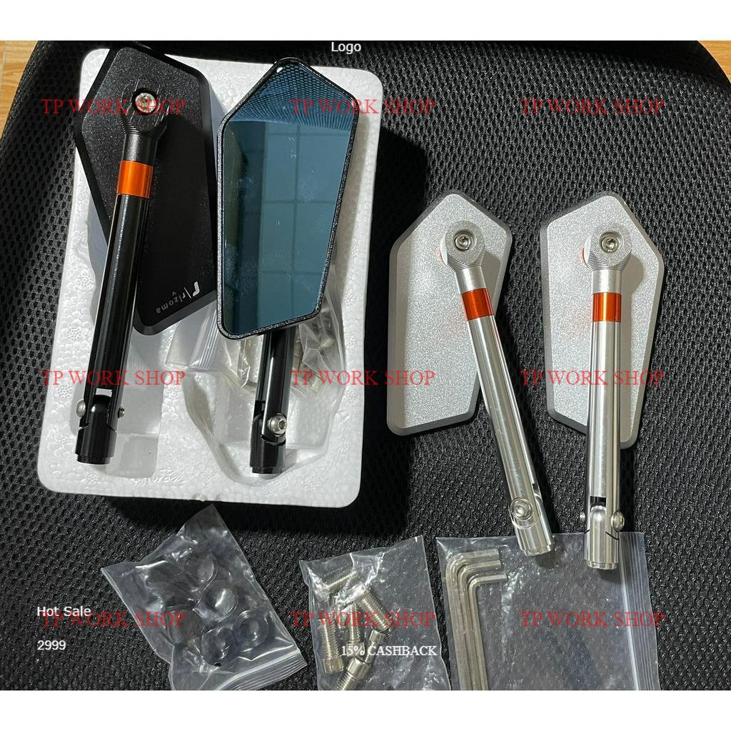 Kính chiếu hậu iPhone xéo Rizoma loại 1 gắn được tất cả dòng xe máy