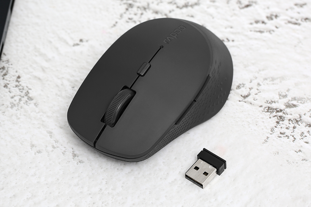 [HCM] M300 (kèm pin AA) chuột không dây Silent Rapoo kết nối 3 thiết bị, hoạt động êm, không gây tiếng ồn, DPI cao
