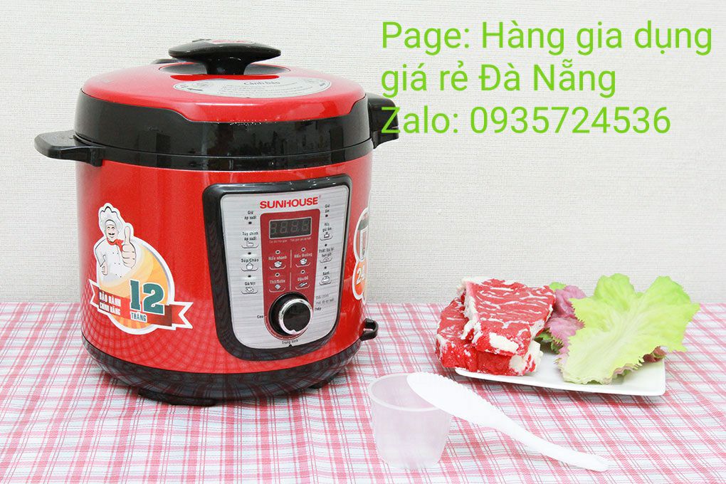 Nồi áp suất điện sunhouse shd 1767 6.0 lít- hàng trưng bày