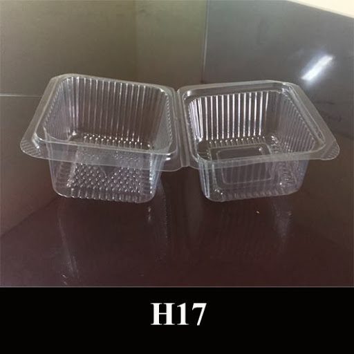 100 Hộp nhựa trong đựng bánh su kem H17