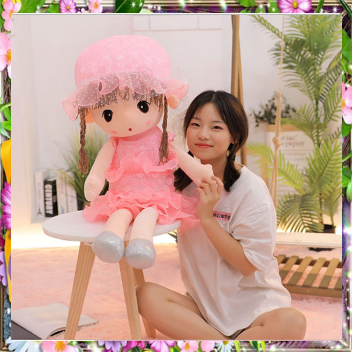 Búp bê bông váy voan 3 tầng loại 45cm - 60-cm