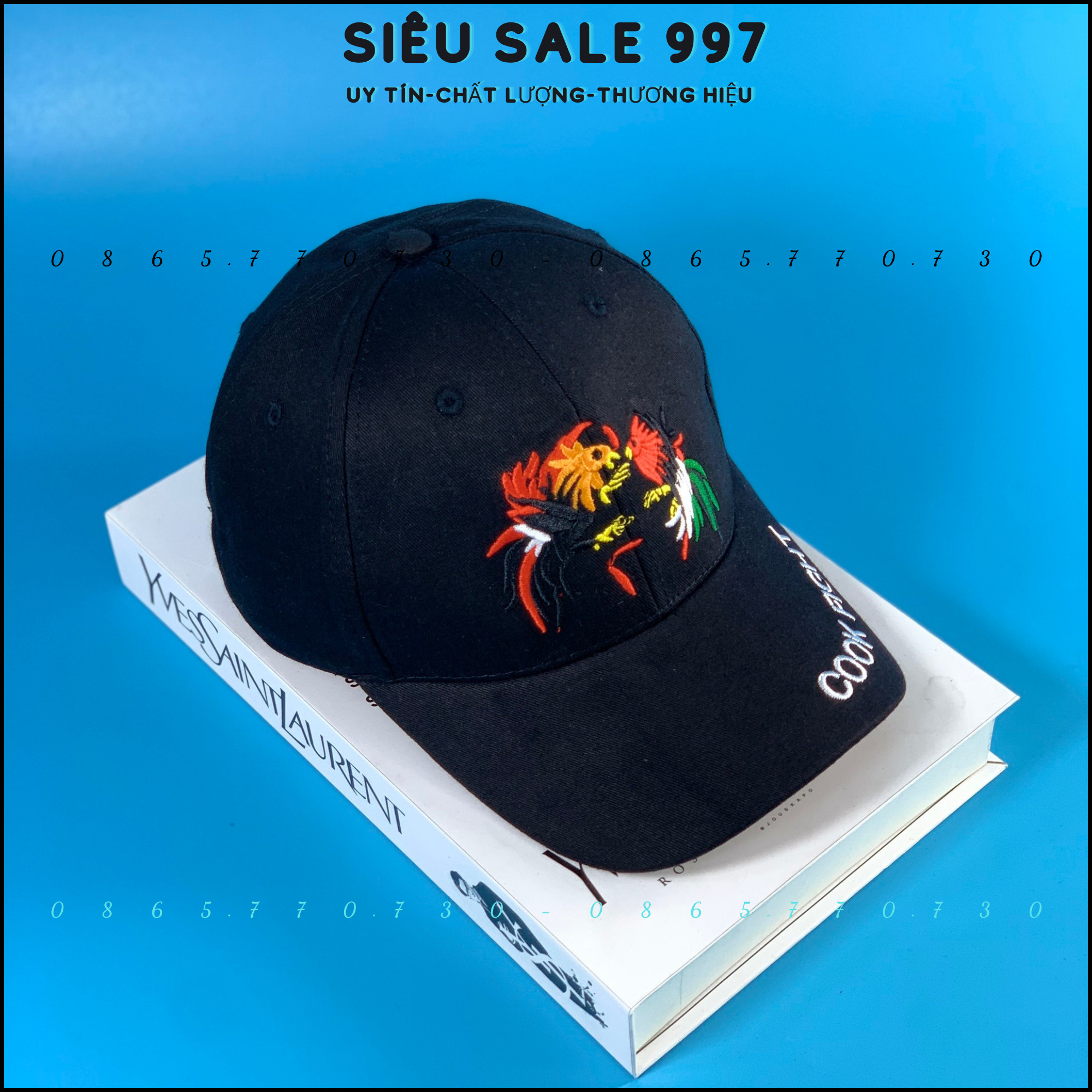 NÓN KẾT 2 CON GÀ CHỌI THỜI TRANG VẢI DÀY THỜI TRANG NAM NỮ