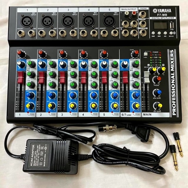 Bàn trộn mixer f7 usb bluetooth bàn trộn âm