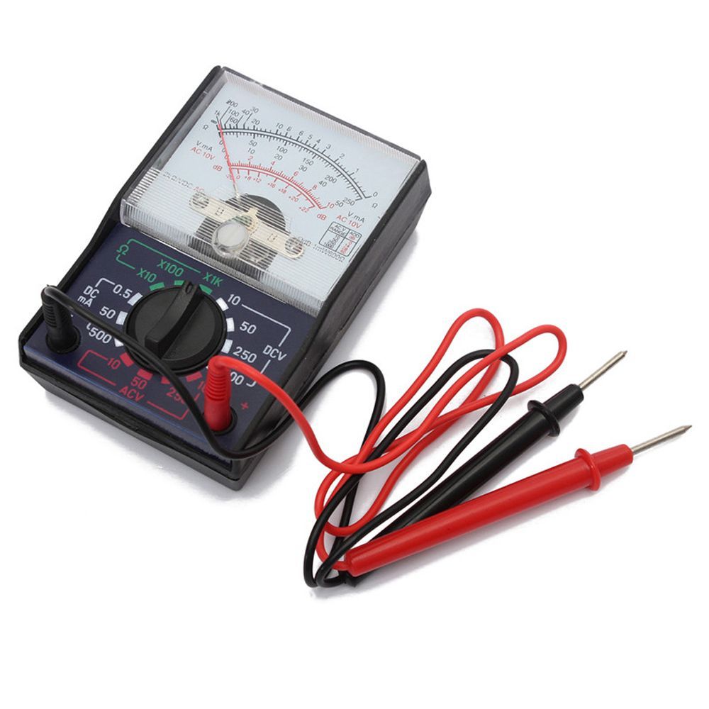Punta giảng dạy vật lý với 2 bút thử nghiệm túi nhỏ multi tester dạy điện vôn kế ampe kế ac / dc ohm vôn kế dc / ac đồng hồ đo dòng điện dc / ac đồng hồ vạn năng đồng hồ vạn năng con trỏ