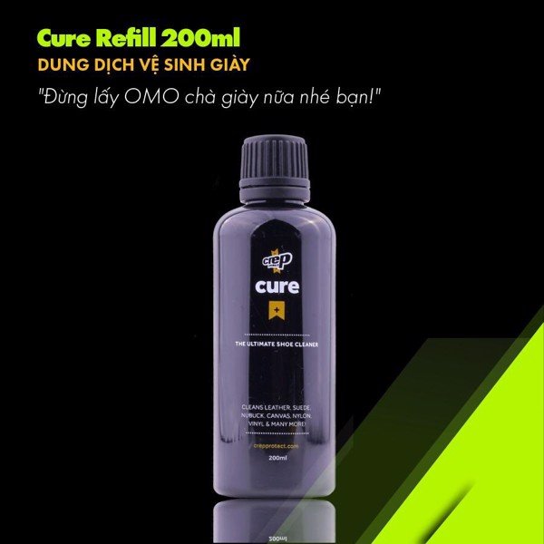 Chai dung dịch vệ sinh giày Crep Protect Cure Refill 200ml