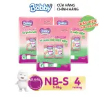 GIFT - Combo 3 Tã/bỉm quần Mở Một Bên Bobby size NB-S 4 miếng