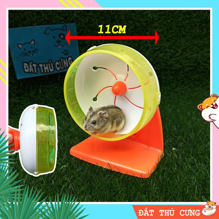 Wheel mica gắn lồng hamster đường kính 12cm