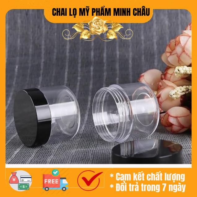 Hủ nhựa 20g/30g/50g nắp đen / hủ chiết kem / chai lọ chiết mỹ phẩm