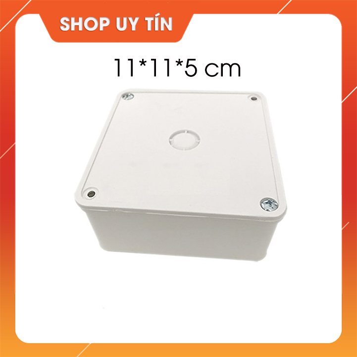 Hộp kỹ thuật loại chống nước kích thước 11x11x5 cm kiêm chân đế Camera gắn tường