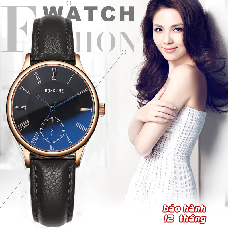[HCM]Đồng hồ nữ BOSKINE EBELL Máy Nhật Bản - Chống Nước Tốt - Đồng hồ nữ thời trang Đồng hồ nữ hàn quốc Đồng hồ nữ đẹp Đồng hồ nữ chống nước Đồng hồ nữ kính sapphire ĐẹpSang trọng - Đồng hồ nữ giá rẻ Đẹp