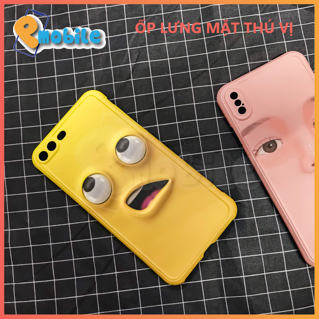 Ốp lưng điện thoại iphone hình mặt người thú vị ngộ nghĩnh