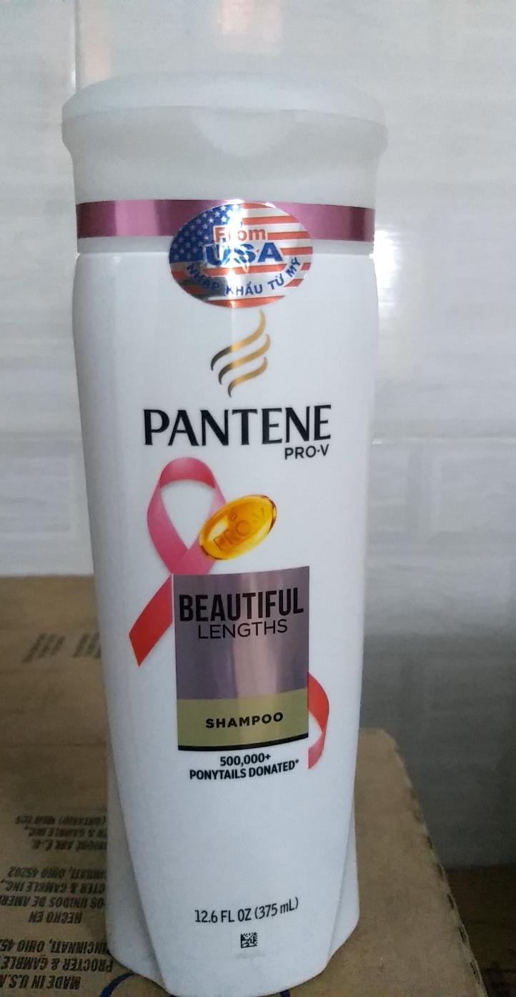 Dầu gội Pantene Pro V Beautiful lengths dành cho tóc thẳng 375ml - xuất xứ Mỹ