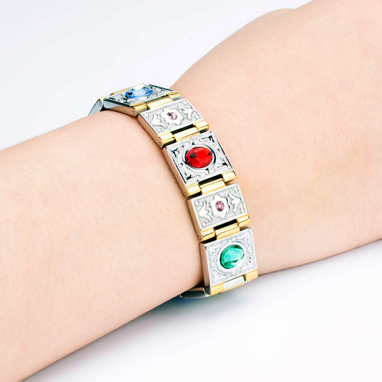 Lắc tay nam - vòng tay nam đính đá ngũ sắc Z135