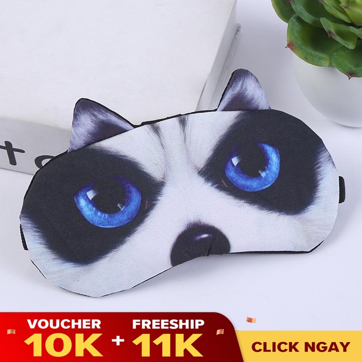 [THƯ GIÃN MẮT - XẢ STRESS - MIỄN PHÍ SHIP ĐƠN HÀNG 49K] Bịt Mắt Ngủ Cao Cấp Kèm Túi Nước Massage Họa Tiết Thú 3D Cực Cute Cho Mẹ Và Bé - YOOSOO MALL