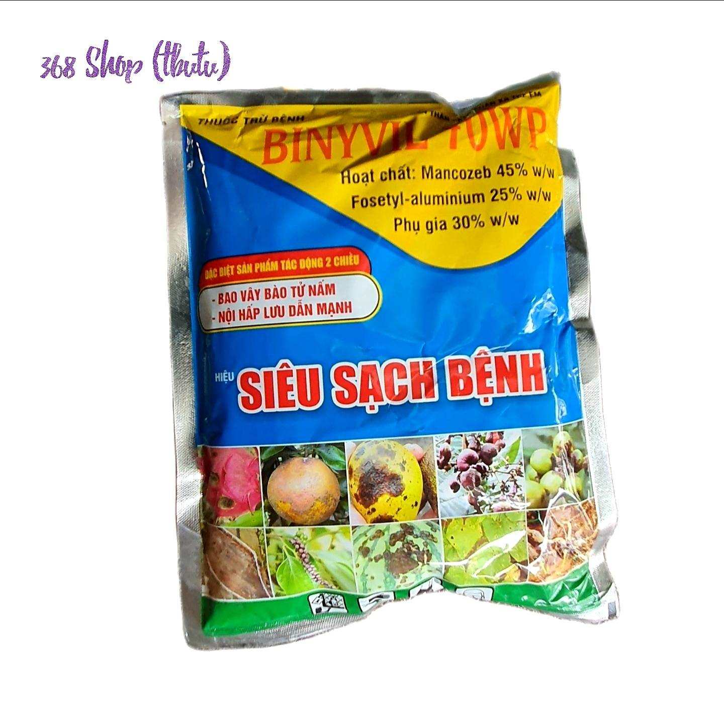 💎 Thuốc trừ bệnh cây trồng SIÊU SẠCH BỆNH (500g)💖 Trừ được rất nhiều loại bệnh cực nặng ở cây trồng. BINYVIL 70WP