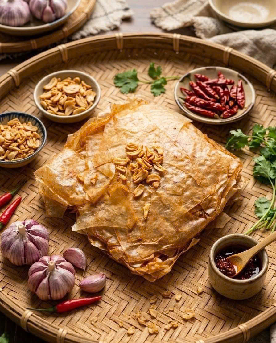 [xâu 10 bịch] XÂU BÁNH TRÁNG XIKE DẺO – TỎI HÀNH GIÒN [Cay cay – dẻo dẻo – ăn là dính]