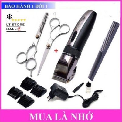 Tông đơ cắt tóc hàn quốc codol 531 tặng bộ phụ kiện kéo cắt tỉa + lược cắt tóc