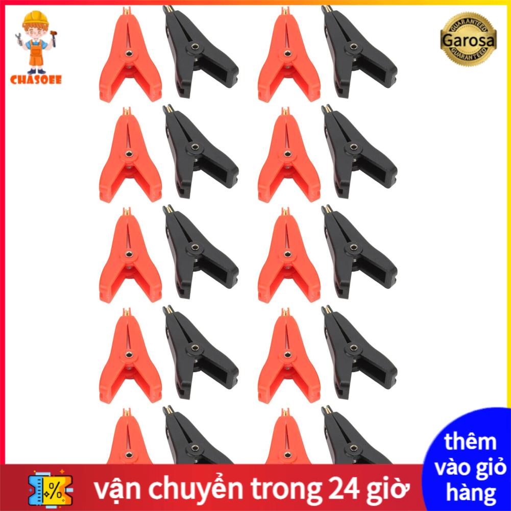 10 Sets 10A ABS Insulated Test Clip Electrical Terminal Clamp Gold Plated New