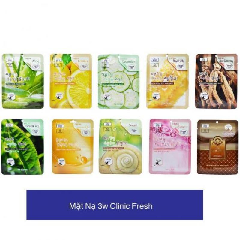 Combo 10 mặt nạ dưỡng da 3w clinic|