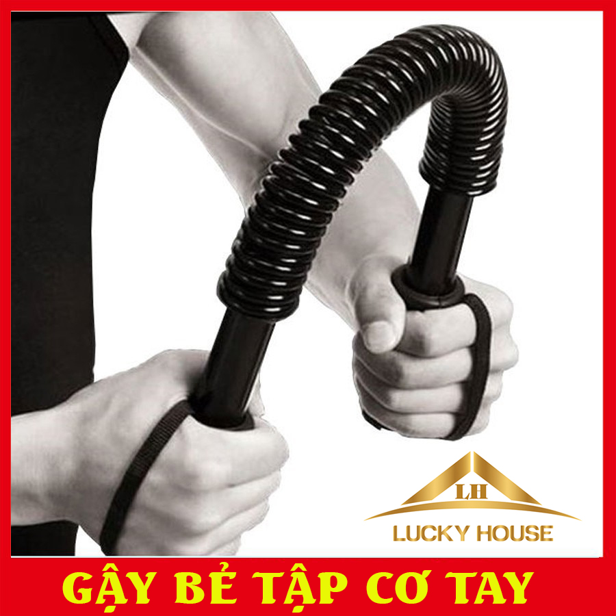 Gậy bẻ tập cơ tay gậy lò xo lực 20kg,25kg,30kg,40kg,50kg,60kg, gậy lò xo tập cơ tay - ngực, dụng cụ tập tạ, gậy bẻ cơ tay lò xò chính hãng cao cấp