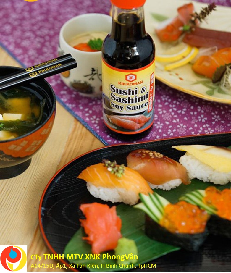 Pv3152 nước tương sushi & sashimi hiệu kikkoman 150ml