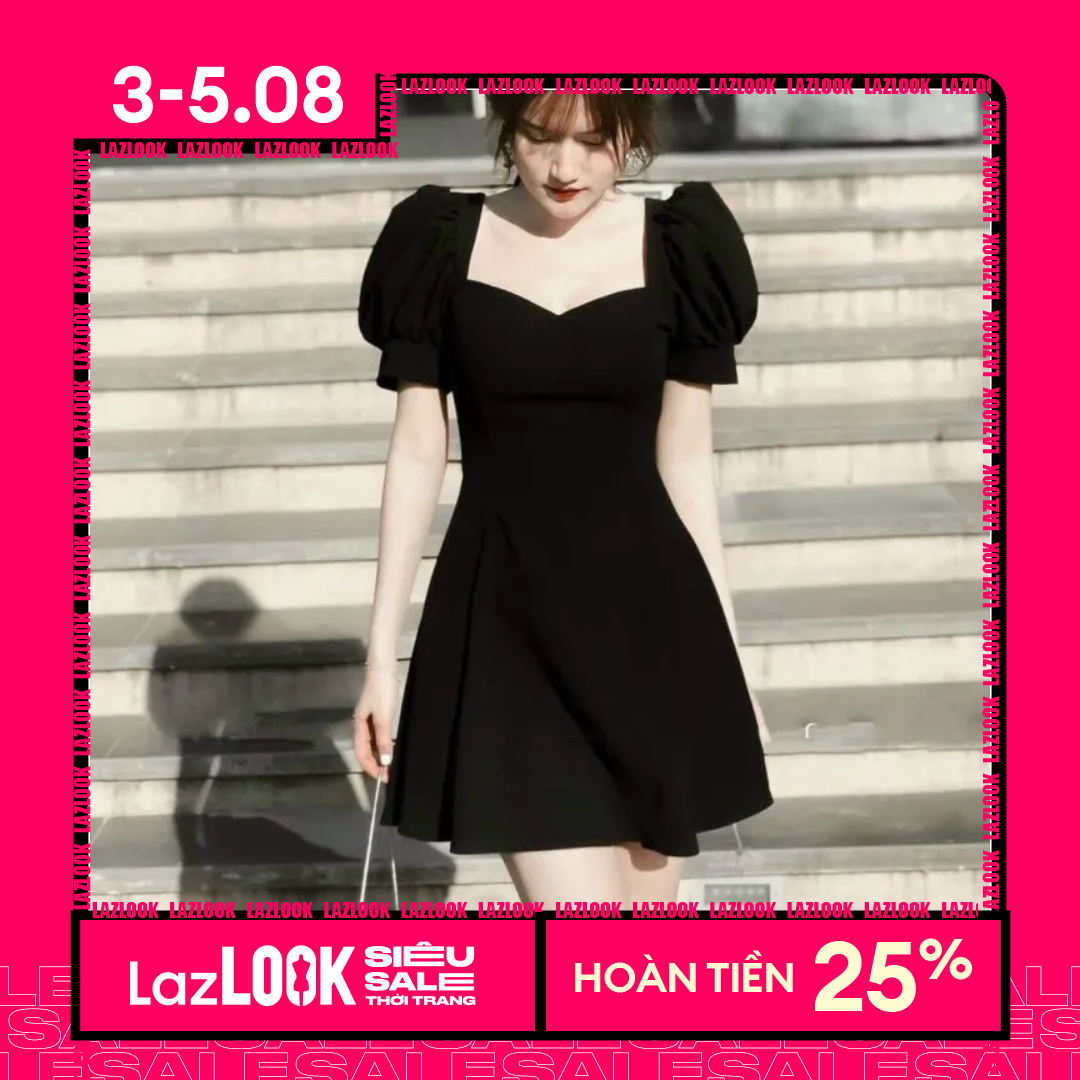 Đầm dự tiệc vai bồng Cela Dress thời trang XIXO cao cấp sang mịn đẹp