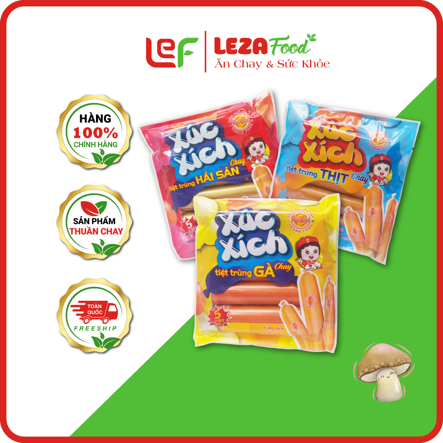 Xúc xích chay tiệt trùng âu lạc 150g