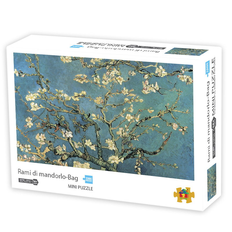 Tranh Ghép Xếp Hình Mini Cỡ Bé 1000 Mảnh Giấy 4229.7 cm cho nguoi lon - hoa pham hoa hanh nhan vincent van gogh)