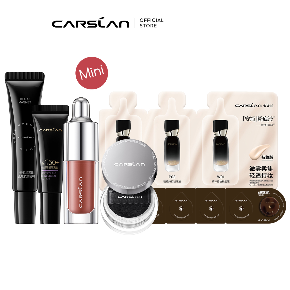 Bộ 6 mẫu thử mỹ phẩm CARSLAN làm đẹp tiện lợi travel size
