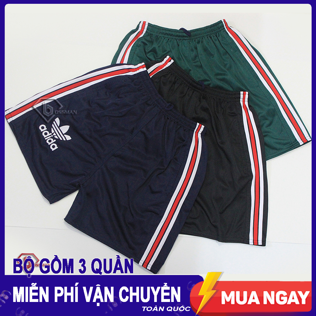 Combo 3 Quần đùi nam thể thao 3 Line - Có túi