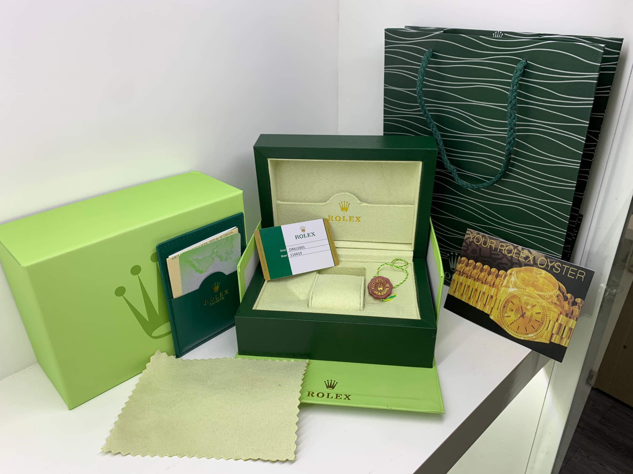 Hộp Đựng Đồng Hồ Rolex, Hublot Loại Cao Cấp , Đầy Đủ Hộp, Túi Xách, Thẻ BH, Giấy Tờ.. ( Ảnh Thật, Có Video)